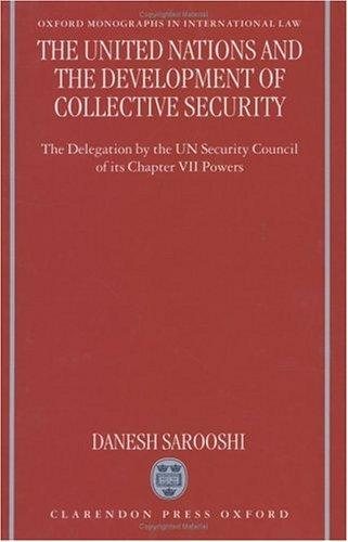 Couverture : The United Nations and the development of collective security