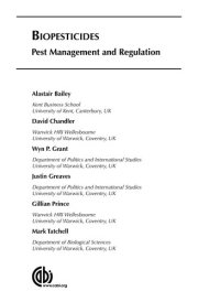 Couverture : Biopesticides