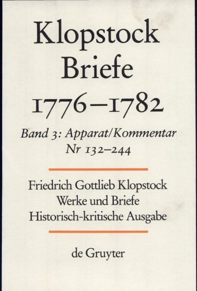 Couverture : Apparat / Kommentar (Nr. 132-244), Anhang