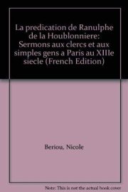 Couverture : La prédication de Ranulphe de la Houblonnière