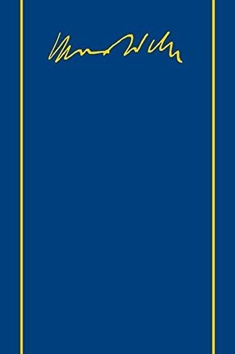 Couverture : Max Weber-Gesamtausgabe: Band I/1: Zur Geschichte Der Handelsgesellschaften Im Mittelalter. Schriften 1889-1894 (German Edition)