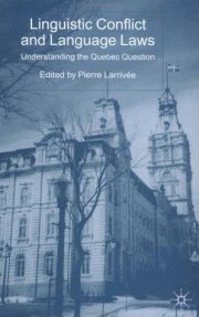 Couverture : Linguistic conflict and language laws