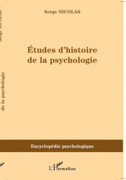Couverture : Etudes d'histoire de la psychologie