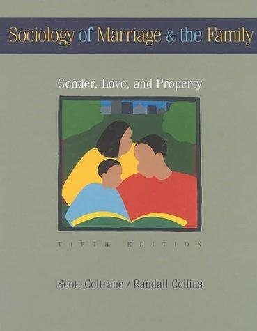 Couverture : Sociology of marriage & the family