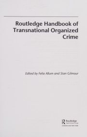 Couverture : Routledge handbook of transnational organized crime