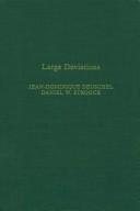Couverture : Large deviations