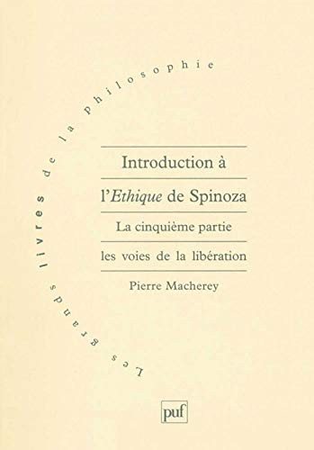 Couverture : Introduction à l'Éthique de Spinoza