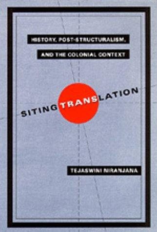 Couverture : Siting Translation