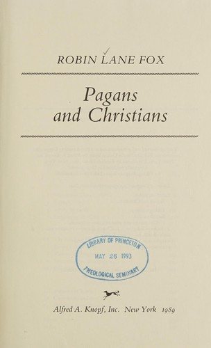 Couverture : Pagans and Christians