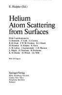 Couverture : Helium atom scattering from surfaces