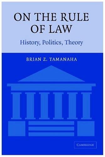 Couverture : On The Rule of Law