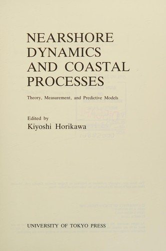 Couverture : Nearshore dynamics and coastal processes
