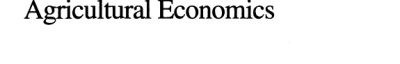Couverture : Agricultural economics
