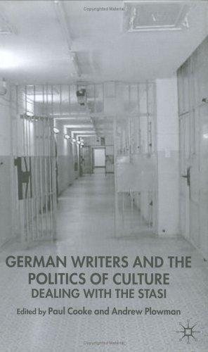Couverture : German writers and the politics of culture