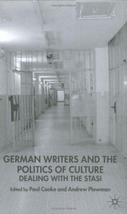 Couverture : German writers and the politics of culture