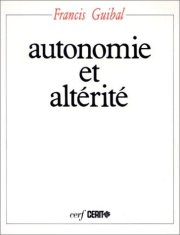 Couverture : Autonomie et altérité
