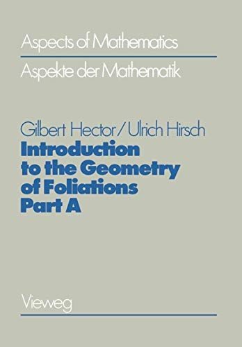 Couverture : Introduction to the Geometry of Foliations, Part A