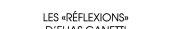 Couverture : Les 'Reflexions' d'Elias Canetti