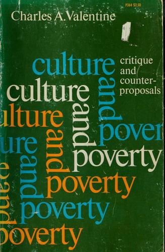 Couverture : Culture and poverty