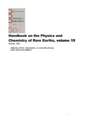Couverture : Handbook on the physics and chemistry of rare earths