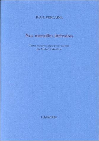 Couverture : Nos murailles littéraires