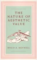 Couverture : The nature of aesthetic value