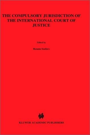 Couverture : The compulsory jurisdiction of the International Court of Justice