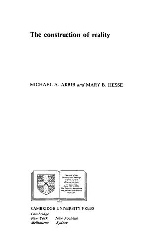 Couverture : The construction of reality