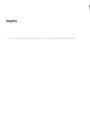 Couverture : Inquiry