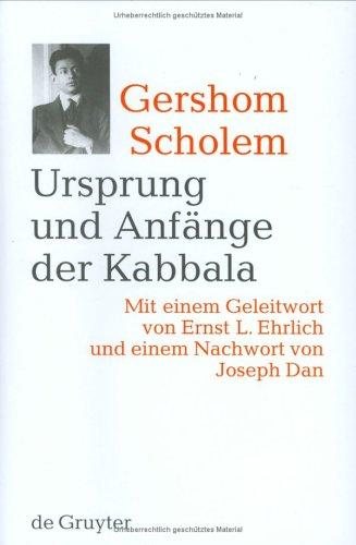 Couverture : Ursprung Und Anfange Der Kabbala: 2.