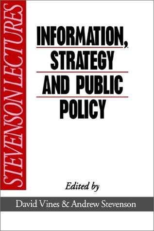 Couverture : Information, strategy, and public policy