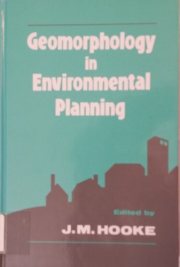 Couverture : Geomorphology in environmental planning