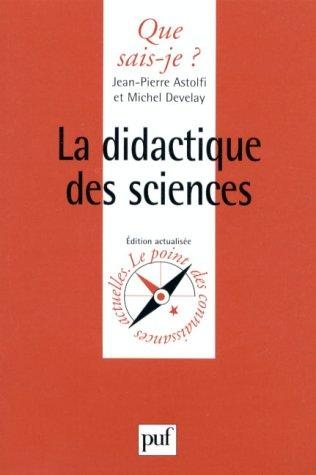 Couverture : La didactique des sciences