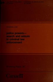 Couverture : Criminal law