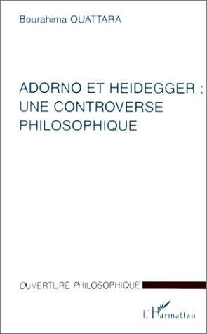 Couverture : Adorno et Heidegger : une controverse philosophique