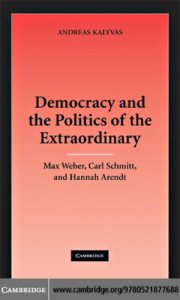 Couverture : Democracy and the politics of the extraordinary