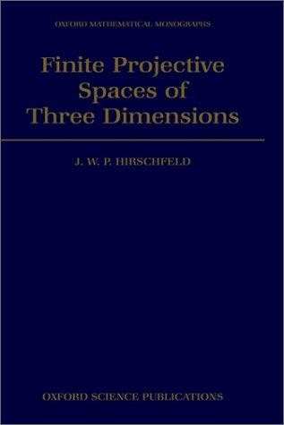 Couverture : Finite projective spaces of three dimensions