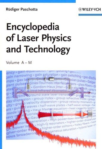Couverture : Encyclopedia of laser physics and technology