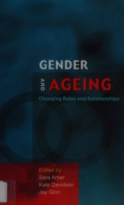 Couverture : Gender and ageing