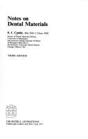 Couverture : Notes on dental materials
