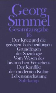 Couverture : Gesamtausgabe, 24 Bde., Bd.16, Der Krieg und die geistigen Entscheidungen; Grundfragen der Soziologie; Vom Wesen des historischen Verstehens; Der Konfl
