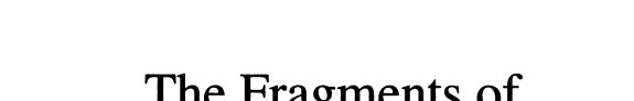 Couverture : The fragments of Anaxagoras