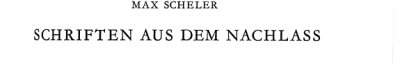 Couverture : Schriften aus dem Nachlass