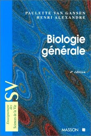 Couverture : Biologie générale, 4e édition