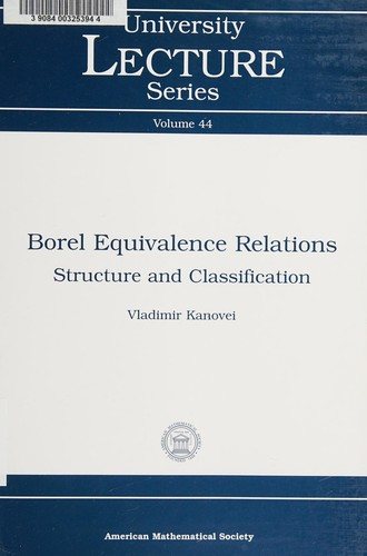 Couverture : Borel equivalence relations