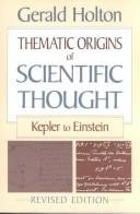 Couverture : Thematic origins of scientific thought