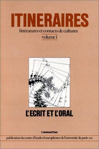 Couverture : L' Ecrit et l'oral.