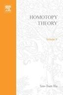 Couverture : Homotopy Theory (Pure & Applied Mathematics)
