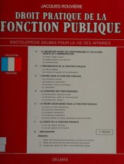Couverture : Droit pratique de la fonction publique