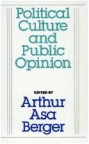 Couverture : Political culture and public opinion